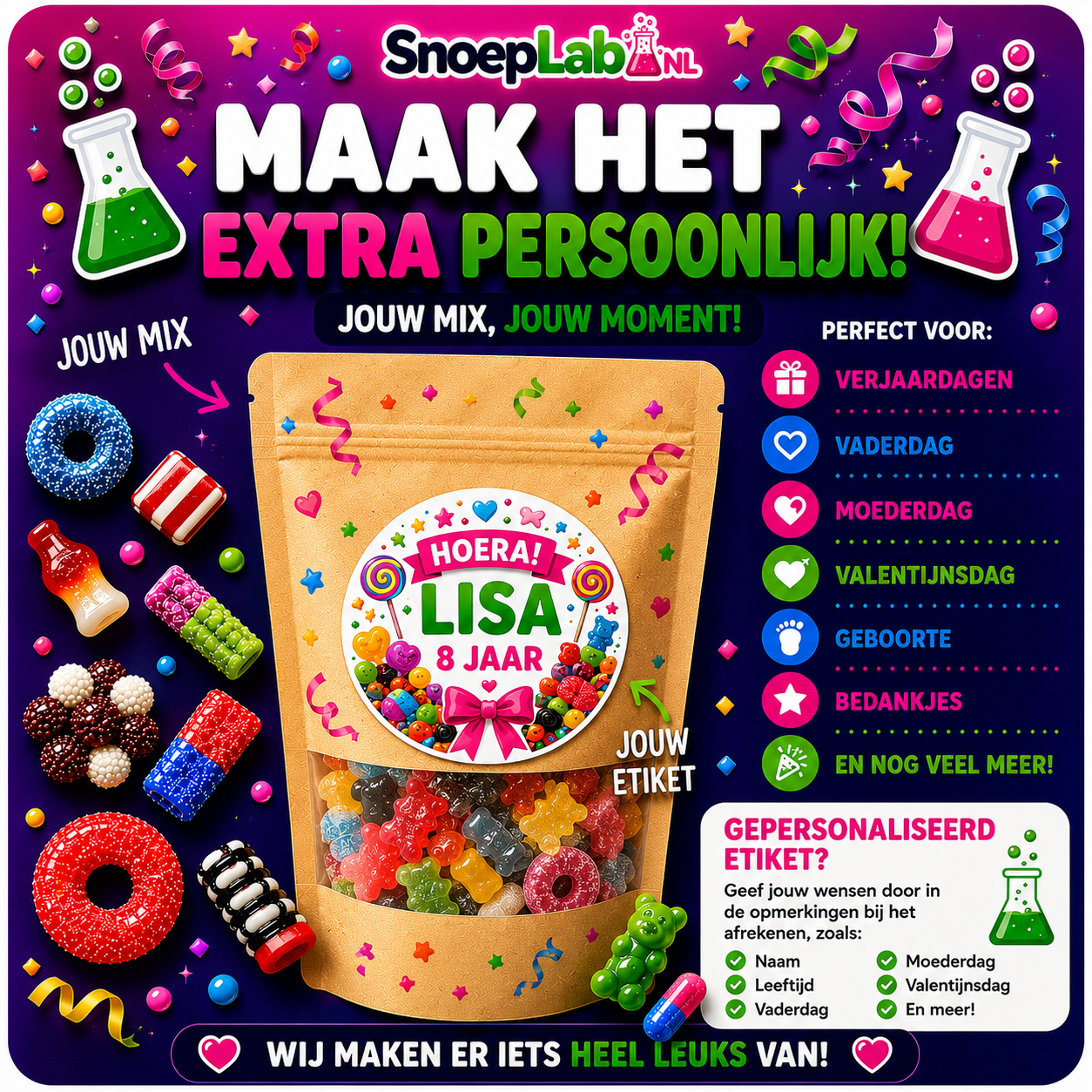 Het Feestlab - Traktaties